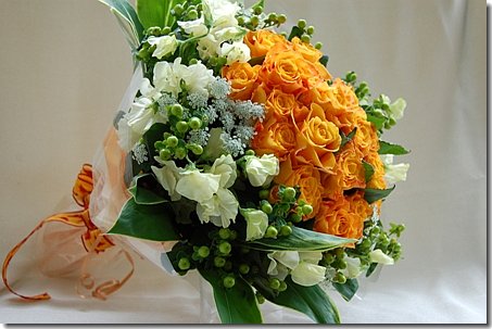 プロポーズの花束・オレンジ