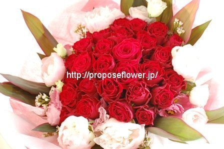 赤いバラの花束プロポーズ